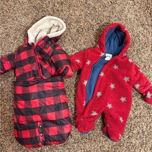 Bundle of Red Snowsuit Buntings